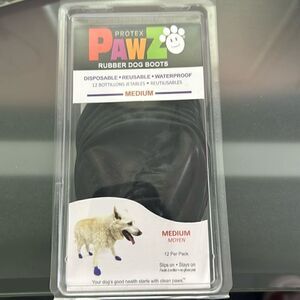 Rubber Dog Boots Size Medium